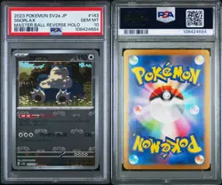 2023 POKEMON SV2a JP SNORLAX MASTER BALL REVERSE HOLO #143 GEM MINT PSA 10 - Image 3