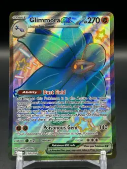 GLIMMORA EX 218/091 PALDEAN FATES POKEMON (SHINY SPECIAL ILLUSTRATION RARE, NM) - Image 1