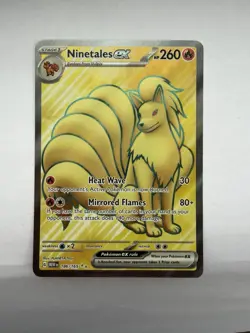 Pokemon TCG Ninetales ex 186/165 Sv: Scarlet & Violet 151 Ultra Rare Near Mint - Image 1