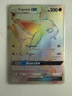 Espeon GX 2017 Sun & Moon #152/149 Full Art Rainbow Rare Pokemon TCG - Image 1