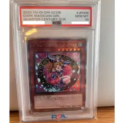 PSA10 Yu-Gi-Oh! Dark Magician Girl QCDB-JP008 25th Quarter Century SCR Japanese - Image 1