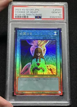 Change of Heart Ultimate PSA10 GEM MINT Yu-Gi-Oh - Image 1