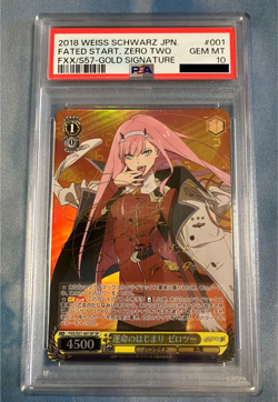 2018 Weiss Schwarz Darling in the Franxx Zero Two SP Foil Signature PSA 10 Gem - Image 1