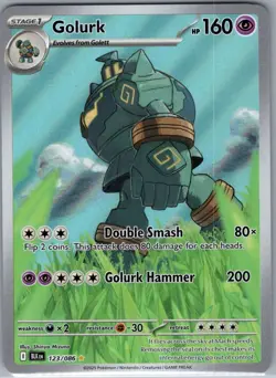 Golurk 123/086 SV: Black Bolt - Pokemon Card - NM - Image 1