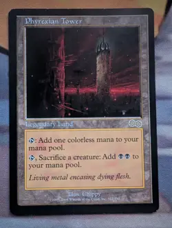MTG Magic the Gathering Phyrexian Tower (322/356) Rare Urza's Saga LP - Image 1