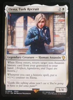 MTG Final Fantasy - Elena, Turk Recruit - Rare - Image 1