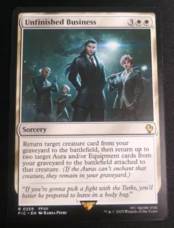 MTG Final Fantasy - Unfinished Business - Rare - Image 1
