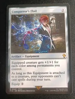 MTG Final Fantasy - Conqueror's Flail - Rare - Image 1