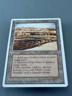 Strip Mine 4th Edition—MTG—Never Played Near Mint—Vintage Magic the Gathering - Image 3