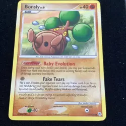 Bonsly 71/130 Non Holo Common Diamond & Pearl Pokemon TCG - Image 1