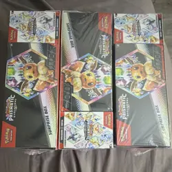Pokemon Prismatic Evolutions Surprise Box Lot of 3 Sealed English Eevee - Image 1
