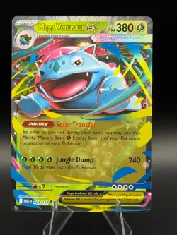 Pokemon Mega Venusaur EX 003/132 ME01 Mega Evolution Double Rare - Image 1