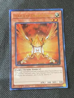YuGiOh! - Herald of Orange Light BLMM-EN103 Ultra Rare 1st Edition Near Mint - Image 1