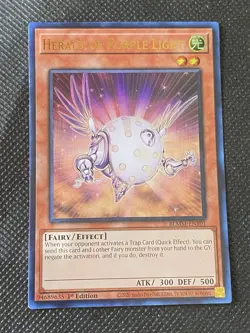 YuGiOh! - Herald of Purple Light BLMM-EN101 Ultra Rare 1st Edition Near Mint - Image 1