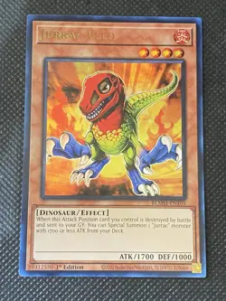 YuGiOh! - Jurrac Velo BLMM-EN105 Ultra Rare 1st Edition Near Mint - Image 1