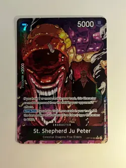 St. Shepherd JuPeter Alt Art OP13-084 Carrying On His Will One Piece TCG English - Image 1