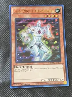 YuGiOh! - Gem-Knight Alexandrite BLMM-EN107 Ultra Rare 1st Edition Near Mint - Image 1
