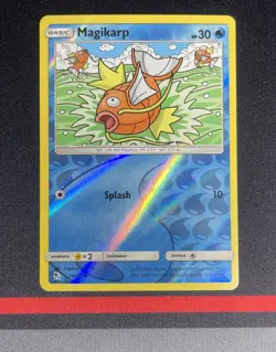 Pokemon Card - Magikarp Reverse Holo 15/68 Sun & Moon Hidden Fates Near Mint - Image 1