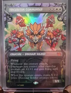 Triceraton Commander (Showcase) Teenage Mutant Ninja Turtles MTG Foil Near Mint - Image 3