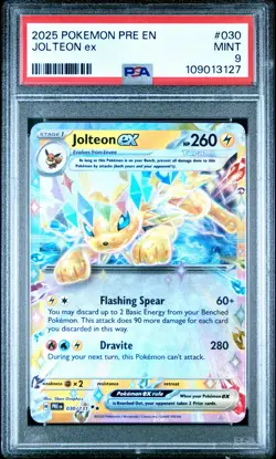 2025 Pokemon Pre En Jolteon ex #030 PSA 9 - Image 1