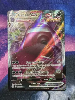Pokemon TCG Gengar VMAX 157/264 Swsh08: Fusion Strike NM - Image 1