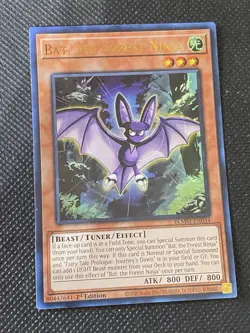 YuGiOh! - Bat, the Forest Ninja BLMM-EN034 Ultra Rare 1st Edition Near Mint - Image 1
