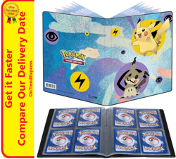 Pikachu & Mimikyu ULTRA PRO 4 POCKET PORTFOLIO ALBUM FOLDER POKEMON - Image 1