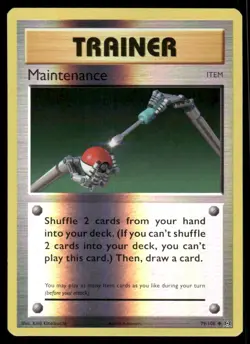 Pokemon Cards Maintenance 79/108 Reverse Holo Evolutions Uncommon NM - Image 1