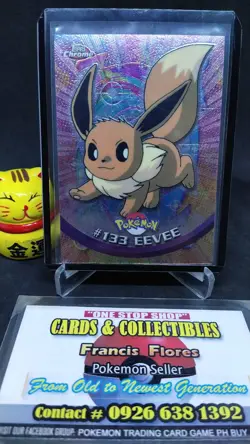Pokemon Card - EEVEE #133 (T.V. - TOPPS CHROME) YEAR 2000 - Image 1