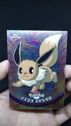 Pokemon Card - EEVEE #133 (T.V. - TOPPS CHROME) YEAR 2000 - Image 2