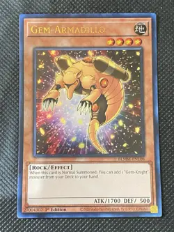 YuGiOh! - Gem-Armadillo BLMM-EN108 Ultra Rare 1st Edition Near Mint - Image 1