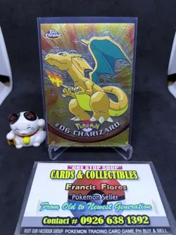 Pokemon Card - CHARIZARD #6 (T.V. - TOPPS CHROME) YEAR 2000 - Image 1