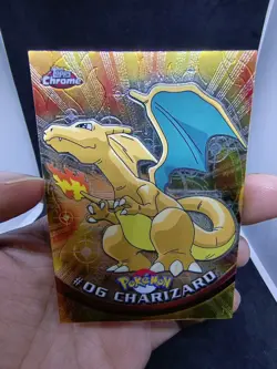 Pokemon Card - CHARIZARD #6 (T.V. - TOPPS CHROME) YEAR 2000 - Image 2