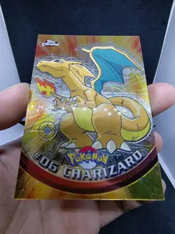 Pokemon Card - CHARIZARD #6 (T.V. - TOPPS CHROME) YEAR 2000 - Image 4