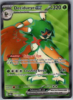 Decidueye ex 100/088 ME03: Perfect Order - Pokemon Card - NM - Image 1