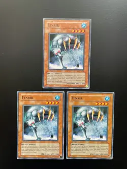 Yugioh Fenrir SD4-EN008 Common 1st Edition LP/MP X3 - Image 1