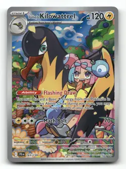 Iono's Kilowattrel 163/159 - Journey Together - Pokemon Card NM/M - Image 1