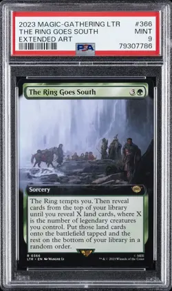 2023 MTG THE LORD OF THE RINGS: TALES OF MIDDLE-EARTH THE RING GOES SOUTH PSA 9 - Image 1