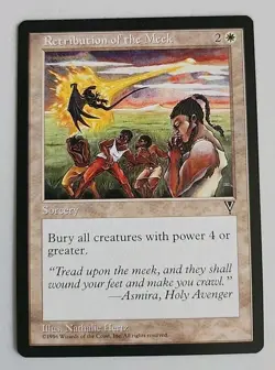 Retribution of the Meek Visions Regular LP Lightly Played MTG - Image 1