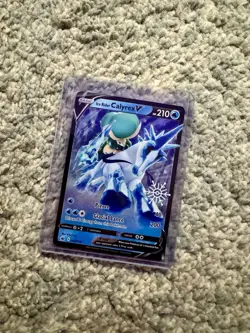 Pokemon TCG Ice Rider Calyrex v Chilling Reign Ultra Rare Card 045/198 - Image 1
