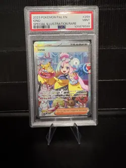 Iono 269/193 Sv02: Paldea Evolved Holo Special Illustration PSA 9 Pokemon - Image 1