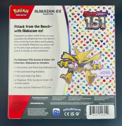 Pokemon 151 Alakazam ex Box Sealed | Scarlet & Violet 151 Collection Promo+Packs 820650855269 - Image 2
