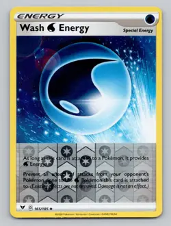 Reverse Holo Wash Water Energy 165/185 Uncommon Vivid Voltage Pokemon - Image 1
