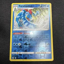 Feraligatr Reverse Holo Rare 057/264 Fusion Strike Pokemon 2021 - Image 1
