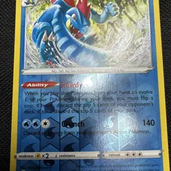 Feraligatr Reverse Holo Rare 057/264 Fusion Strike Pokemon 2021 - Image 3