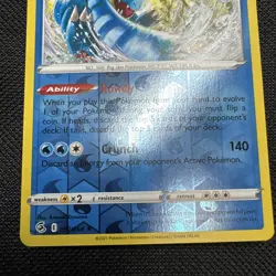 Feraligatr Reverse Holo Rare 057/264 Fusion Strike Pokemon 2021 - Image 4