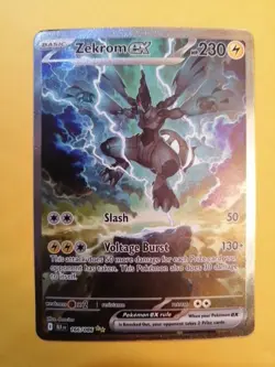 Pokemon TCG Zekrom EX 166/086 Black Bolt SIR English NM Card - Image 1