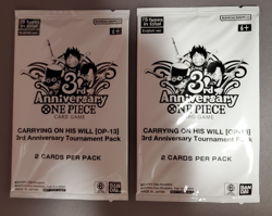 One Piece Carrying On His Will [OP-13] 3rd Anniversary Tournament Packs x2 - Image 1