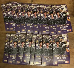 Lot of 20x-One Piece TCG Royal Blood OP-10 Sleeved Booster Pack Sealed - Image 1
