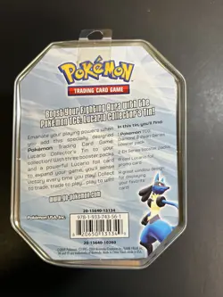 Empty Pokemon Diamond & Pearl Lucario Collector Card Metal Tin 2007 Rare EX - Image 3